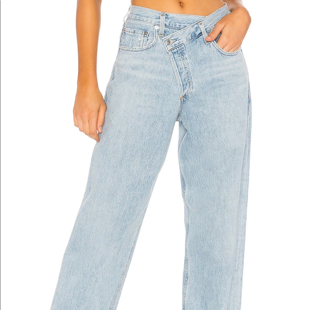 AGolde Criss Cross Jeans in Suburbia